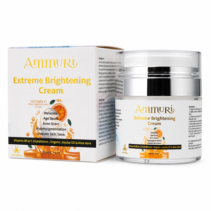 Ammuri Skincare Brightening Cream with Vitamin C & Glutathione