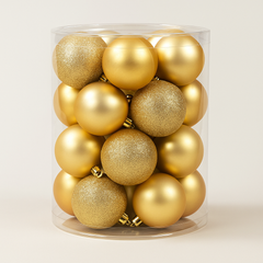 Festive Feeling Christmas Baubles 6cm – 20 Pack