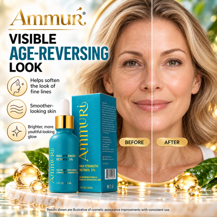 Ammuri Retinol 5% Face Serum 30ml | High-Strength Evening Renewal