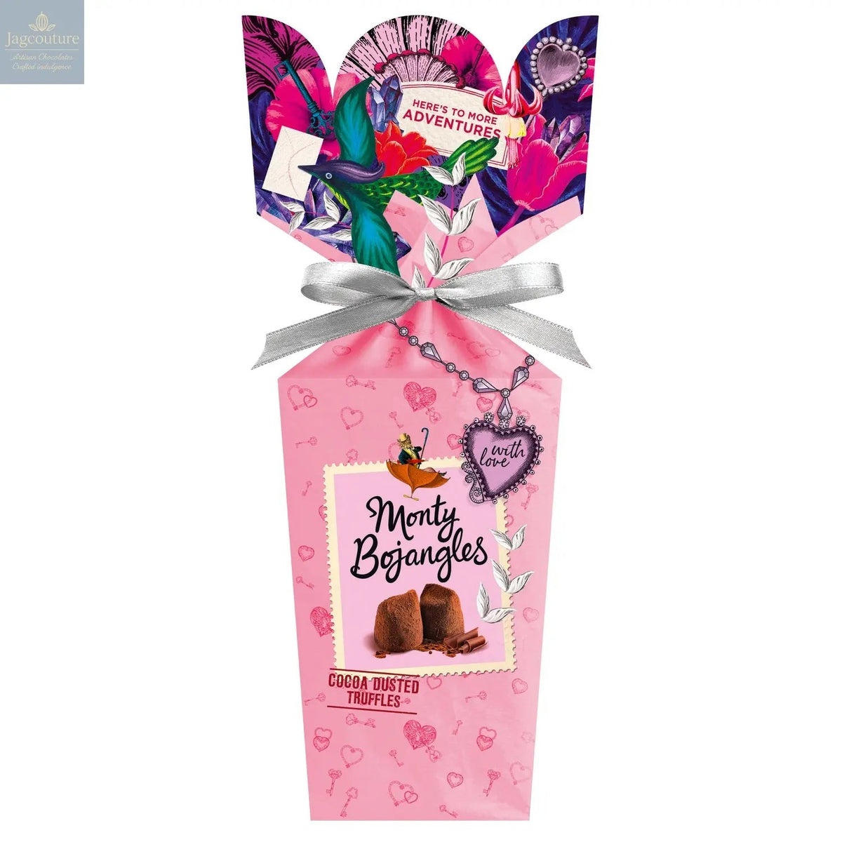 Choccy Scoffy Bouquet gift box of chocolatey flavoured cocoa dusted truffles