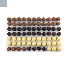 Classic English Truffle Selection - milk, dark and white cream truffles