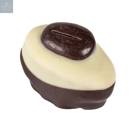 Coffee cream - white and dark chocolate enrobed coffee cream topped with chocolate bean 13g approx 3kg