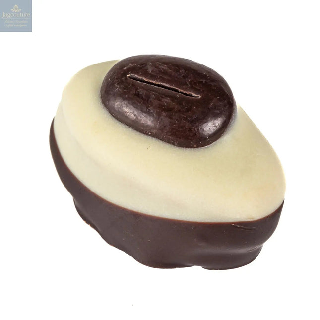 Coffee cream - white and dark chocolate enrobed coffee cream topped with chocolate bean 13g approx 3kg