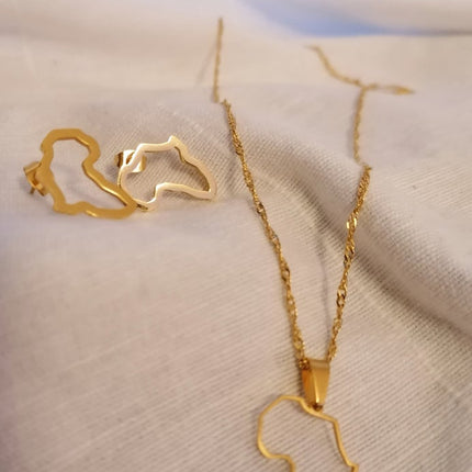 'Imani' Africa Set - Silver/Gold