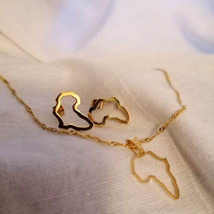 'Imani' Africa Set - Silver/Gold