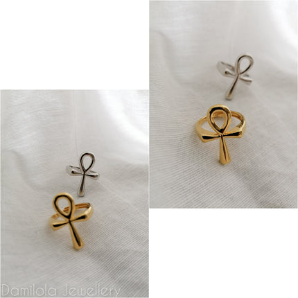 'Ankh' Ring - Gold/Silver