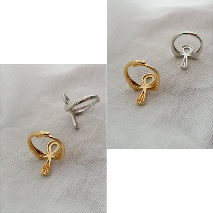 'Ankh' Ring - Gold/Silver