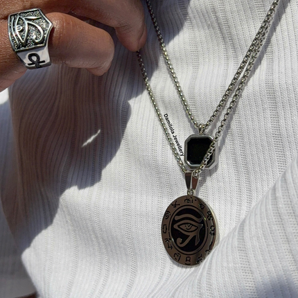 ‘King Noir’ Gold/Silver Necklace