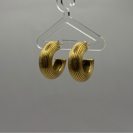 Luxe Gold Chunky ‘Jameila’ Hoop Earrings
