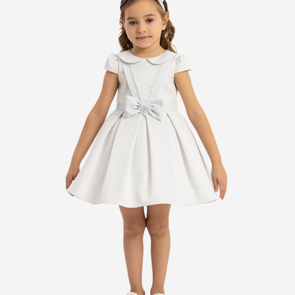 DRESS & Fleur Baby Girls Dress with Headband in Blue