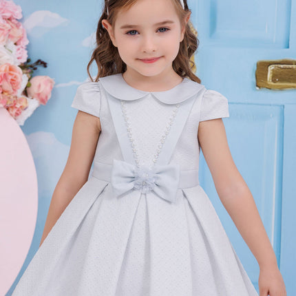 DRESS & Fleur Baby Girls Dress with Headband in Blue