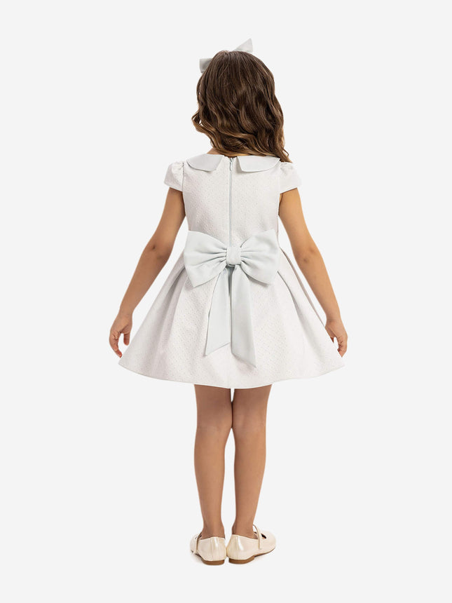 DRESS & Fleur Baby Girls Dress with Headband in Blue