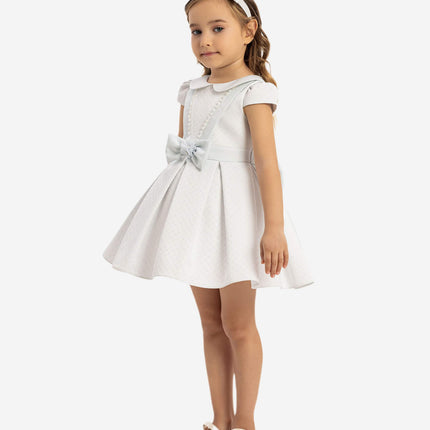 DRESS & Fleur Baby Girls Dress with Headband in Blue