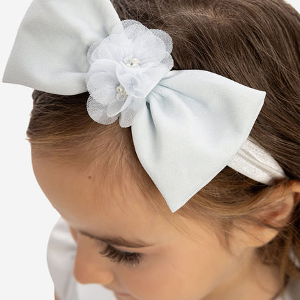 DRESS & Fleur Baby Girls Dress with Headband in Blue