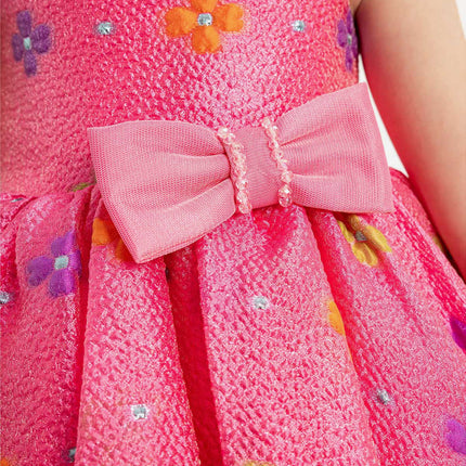DRESS & Fleur Baby Girls Floral Dress with Headband in Pink