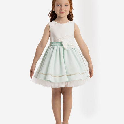 DRESS & Fleur Baby Girls Dress with Headband in Green