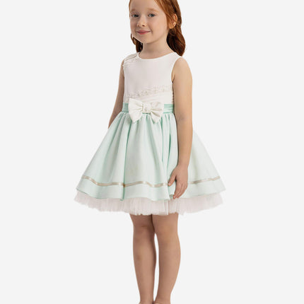 DRESS & Fleur Baby Girls Dress with Headband in Green