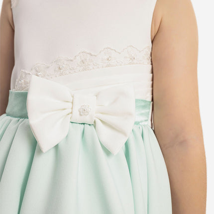 DRESS & Fleur Baby Girls Dress with Headband in Green