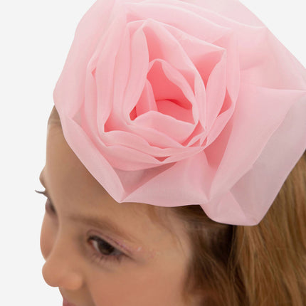 DRESS & Fleur Girls Dress with Headband in Pink