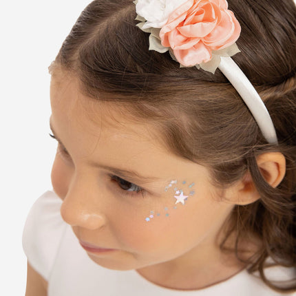 DRESS & Fleur Baby Girls Dress with Headband in White