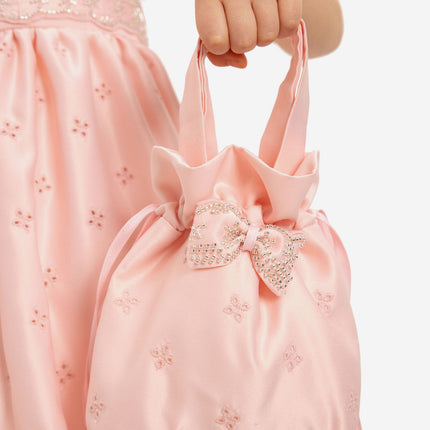 DRESS & Fleur Girls Dress with Matching Bag in Pink