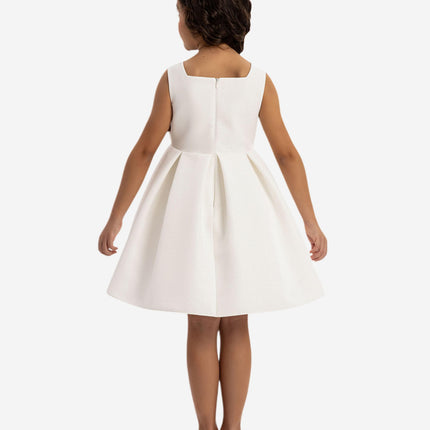 DRESS & Fleur Girls Dress with Bolero and Matching Bag in White