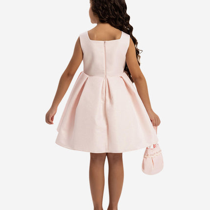 DRESS & Fleur Girls Dress with Bolero and Matching Bag in Pink