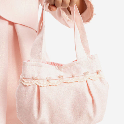 DRESS & Fleur Girls Dress with Bolero and Matching Bag in Pink