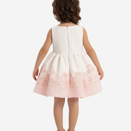 DRESS & Fleur Baby Girls Dress with Bolero and Headband in Pink