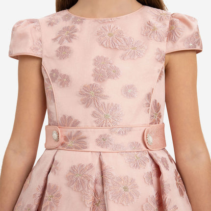 DRESS & Fleur Girls Stylish Dress with Matching Bag in Pink