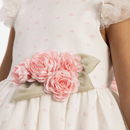 DRESS & Fleur Girls Dress with Headband in Pink