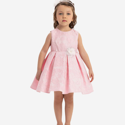 DRESS & Fleur Baby Girls Flower Dress in Pink