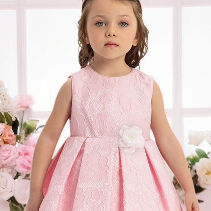 DRESS & Fleur Baby Girls Flower Dress in Pink