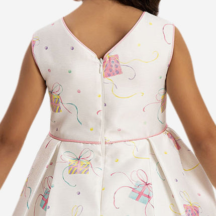 DRESS & Fleur Girls Party Dress with Bag in Pink