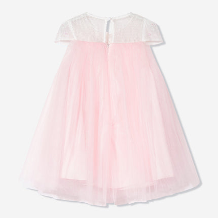 DRESS & Fleur Girls Flower Occasion Dress with Headband in Pink