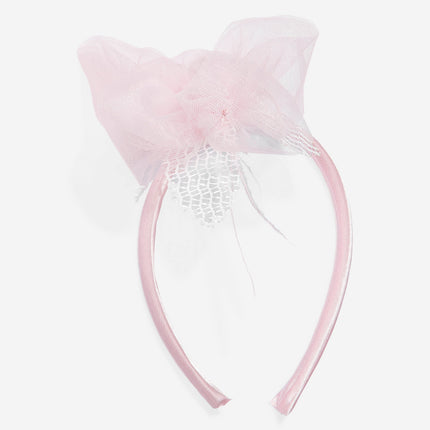 DRESS & Fleur Girls Flower Occasion Dress with Headband in Pink