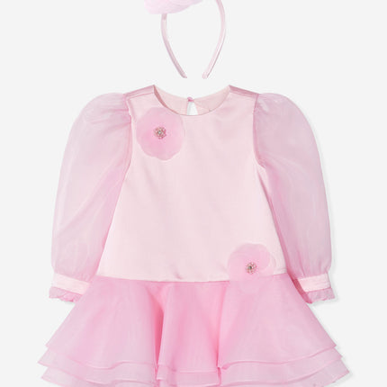 DRESS & Fleur Girls Flower Occasion Dress in Pink