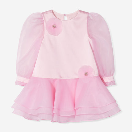 DRESS & Fleur Girls Flower Occasion Dress in Pink