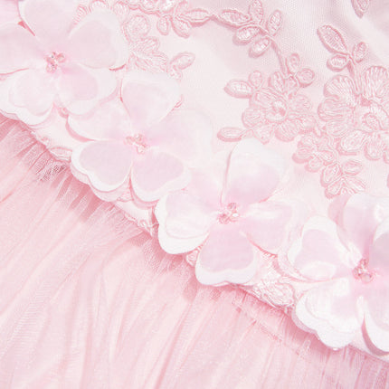 DRESS & Fleur Girls Occasion and Cape Set in Pink