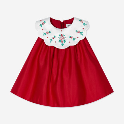 DRESS & Fleur Baby Girls Occasion Dress with Headband in Red