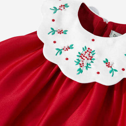 DRESS & Fleur Baby Girls Occasion Dress with Headband in Red