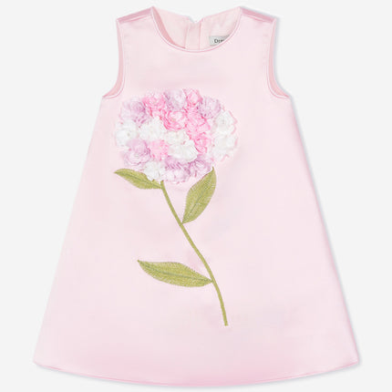 DRESS & Fleur Girls Flower Occasion Dress with Headband in Pink