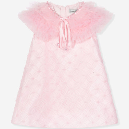 DRESS & Fleur Girls Occasion Dress and Cape Set in Pink