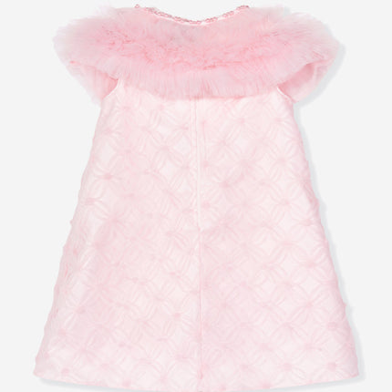DRESS & Fleur Girls Occasion Dress and Cape Set in Pink