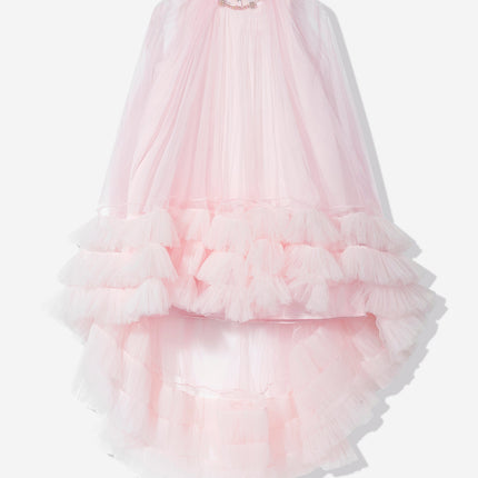 DRESS & Fleur Girls Occasion Dress and Cape Set in Pink