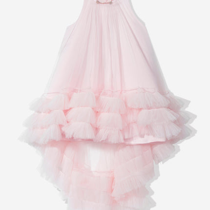 DRESS & Fleur Girls Occasion Dress and Cape Set in Pink