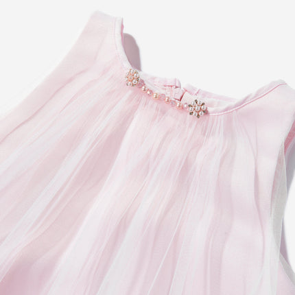 DRESS & Fleur Girls Occasion Dress and Cape Set in Pink