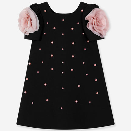 DRESS & Fleur Girls Flower Occasion Dress in Black