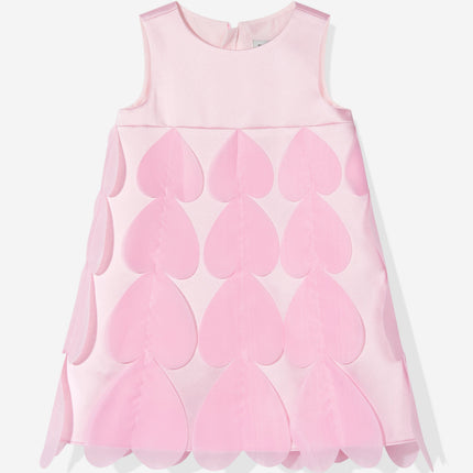 DRESS & Fleur Girls Heart Occasion Dress and Cape Set in Pink
