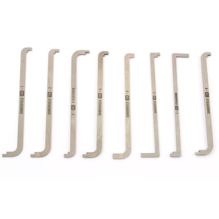 Dangerfield Extended TOK Top of Keyway Tension Wrenches + Case